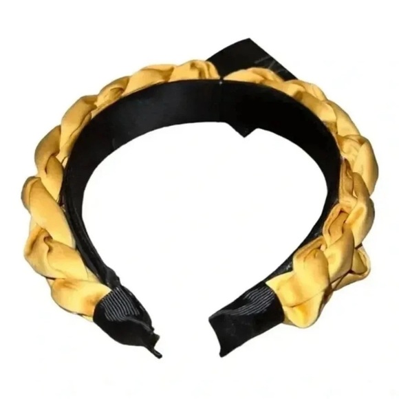Butter Yellow Braided Headband NWT - Picture 6 of 8
